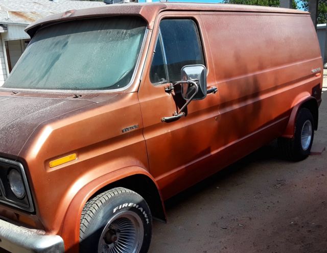econoline e150 original "custom" trim factory finished interior no window van