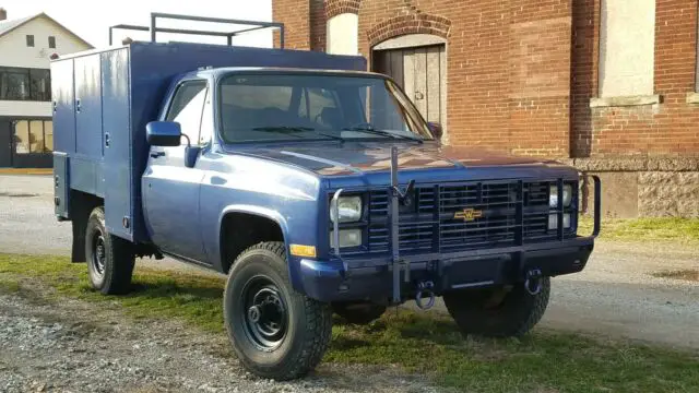 1984 chevrolet military/ex-police m1008 4x4 diesel v8 aluminum box 1 1/4 cucv