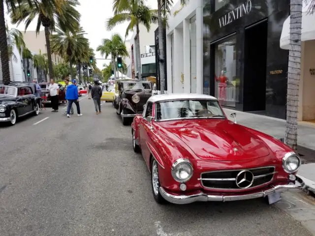 mercedes 190sl 300 hp 5 speed lsd aluminum v8 restomod faster than 300sl wheels
