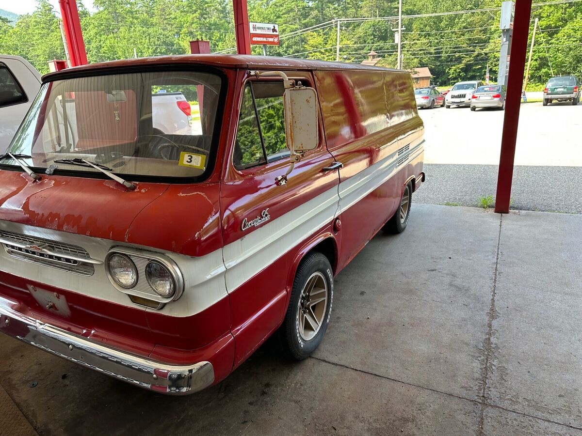 1964 chevrolet corvair van red rwd manual