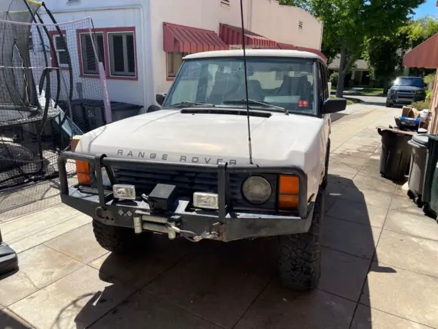 1991 land rover range rover suv white 4wd automatic