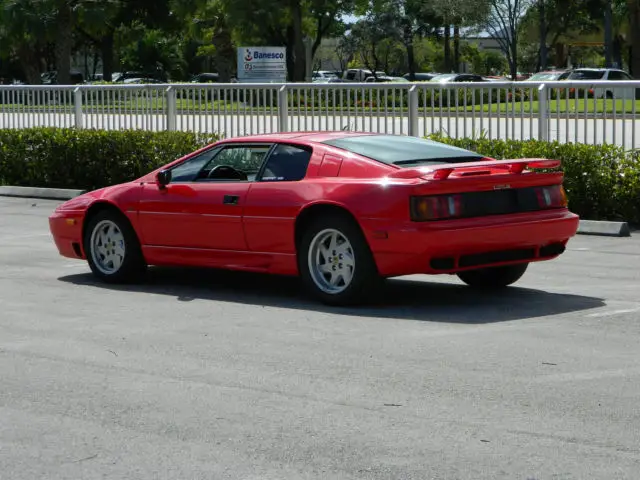 1990 lotus esprit se calypso red collector biscuit leather 5 speed manual