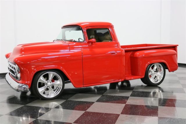 restomod fuel injected red leather air conditioning 1957 restomod used automatic
