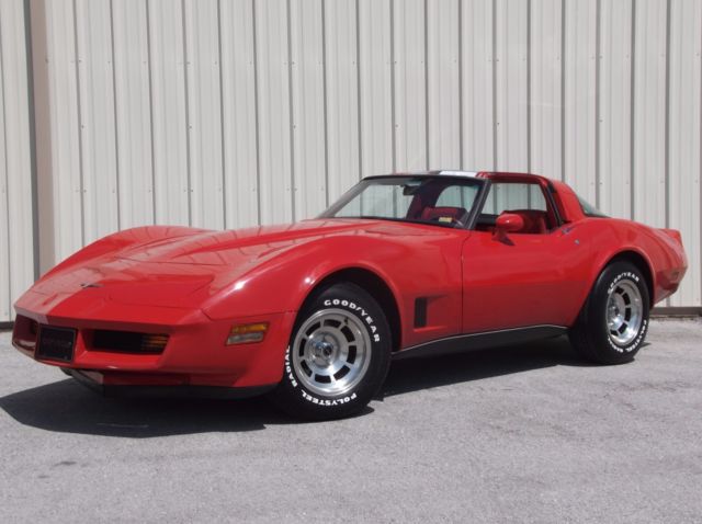 1980 corvette only 17,205 actual miles climate controlled stored rare red on red