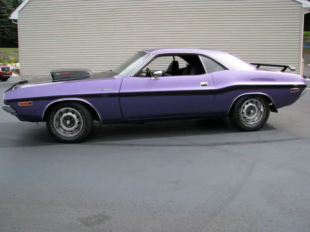 real plum crazy r/t with fender tag restored classic show car now 440" 6 pack !