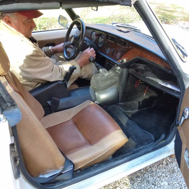 1980 triumph spitfire 1500 white convertible