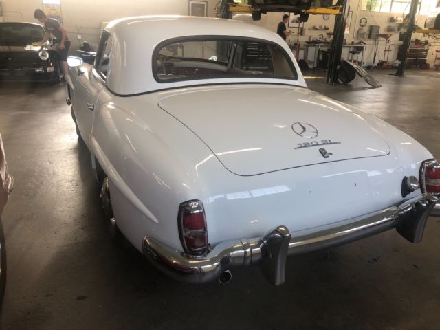 1958 mercedes 190sl "matching numbers" strawberry red