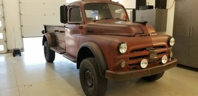 1952 dodge pickup power wagon pickup red 4wd manual custom
