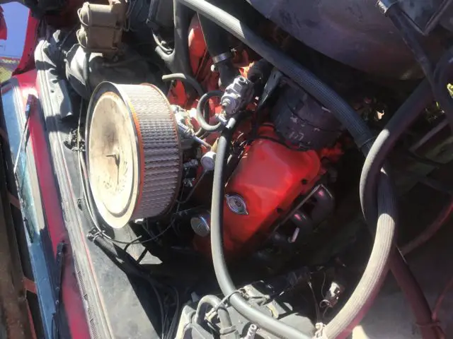 lifted 77 chevy k20 * coca cola red*