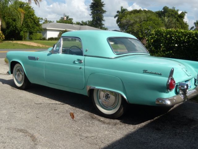 1955 ford thunderbird,solid rust free car,older restoration,great driver,hardtop