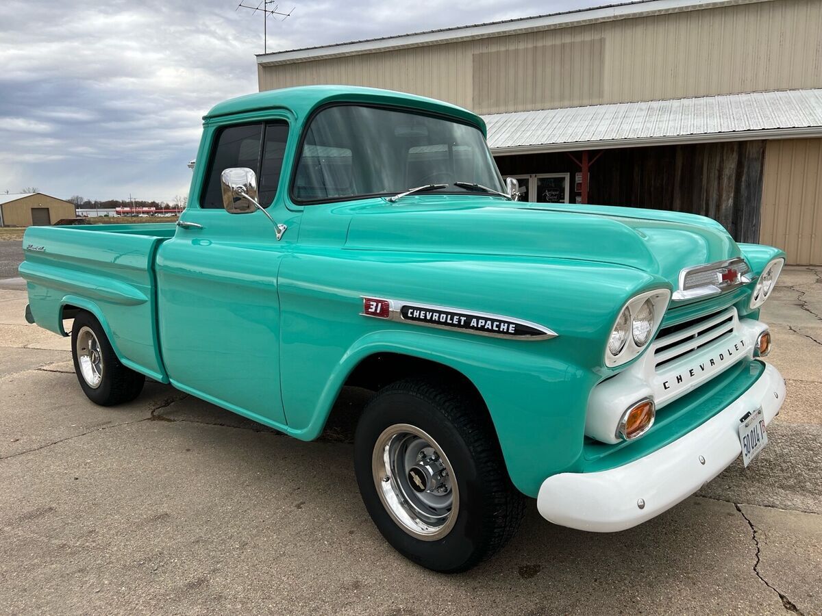 1959 chevrolet apache green rwd manual