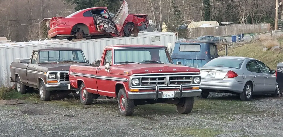 1971 ford f-series pickup red rwd manual ranger