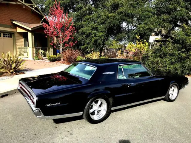 1967 ford thunderbird landu black and chrome clean