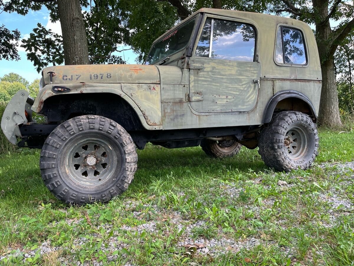 1979 jeep cj-7 suv green 4wd manual base