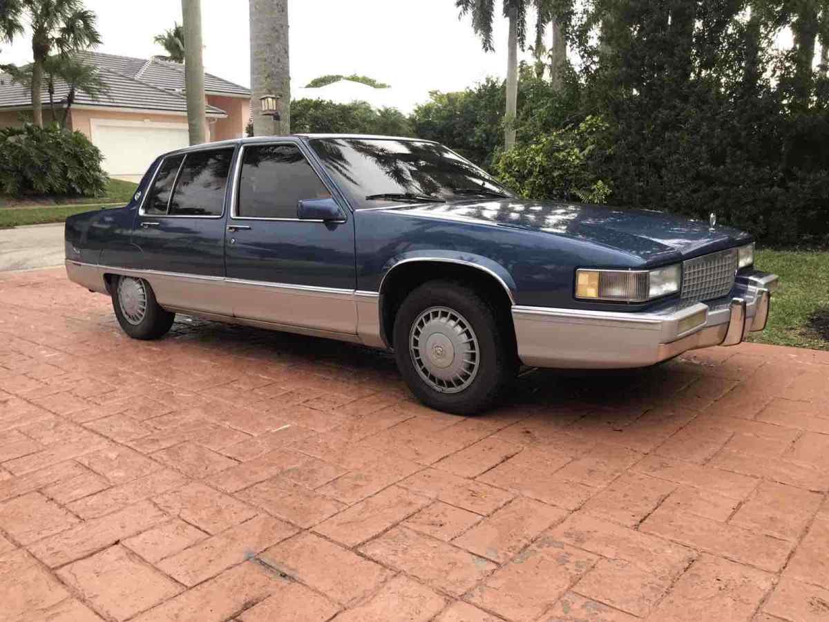 1989 cadillac fleetwood sedan blue fwd automatic 60 special