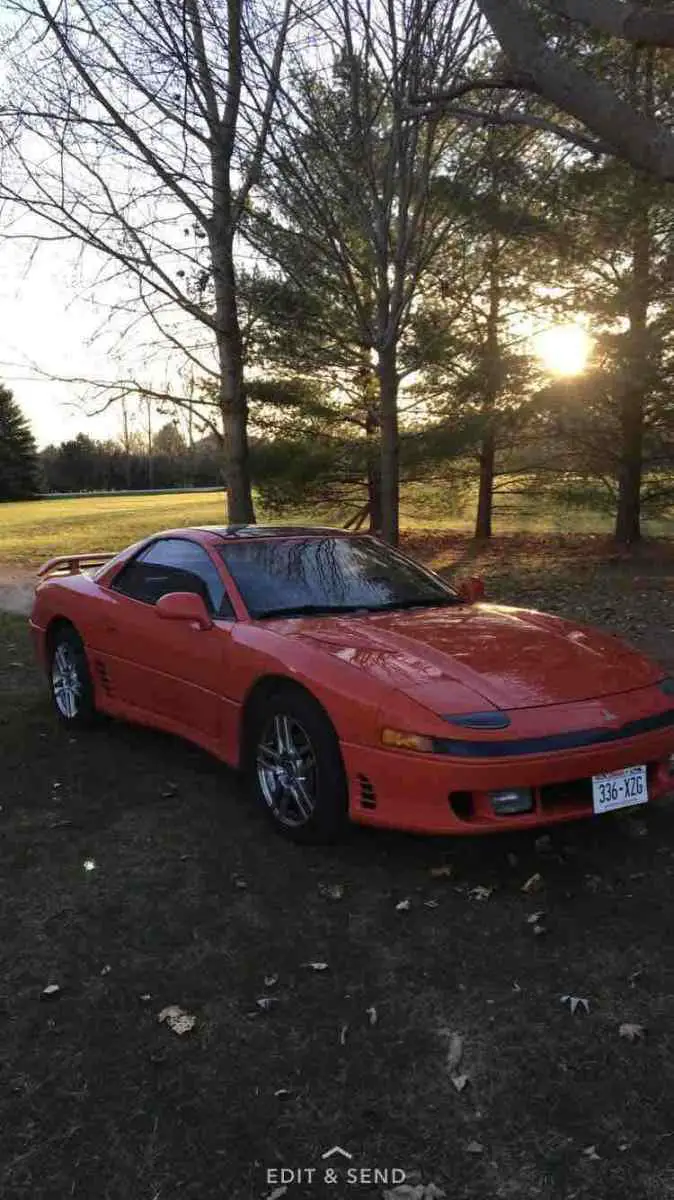 1993 mitsubishi 3000gt coupe red vr4