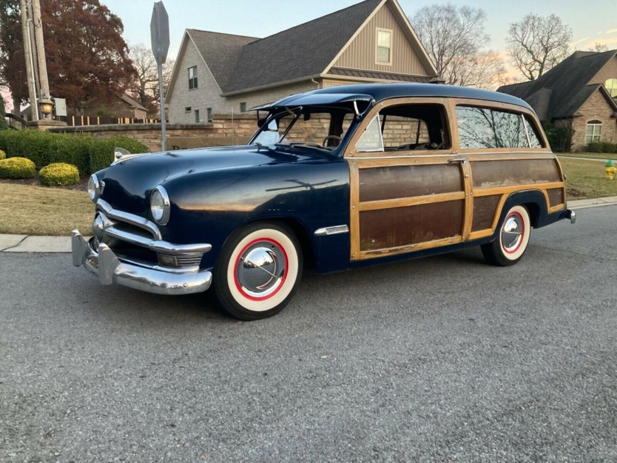 1950 ford 2 door woody station wagon flathead v8 overdrive hot rod