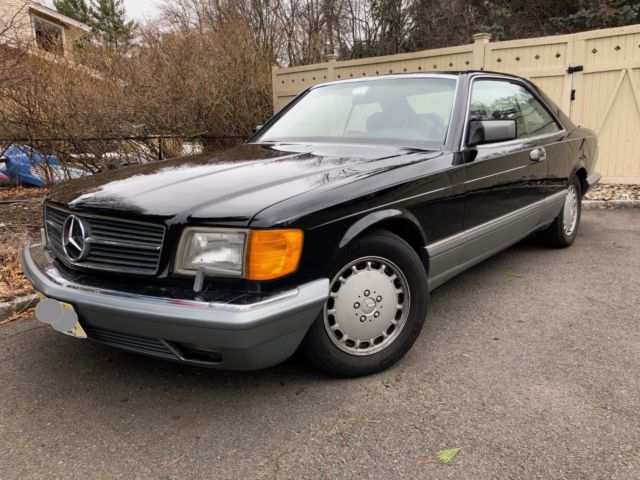 *now with no reserve* - 1988 mercedes 560 sec black on black