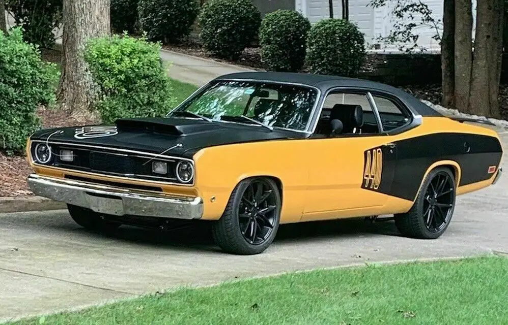 1971 plymouth duster coupe yellow rwd automatic