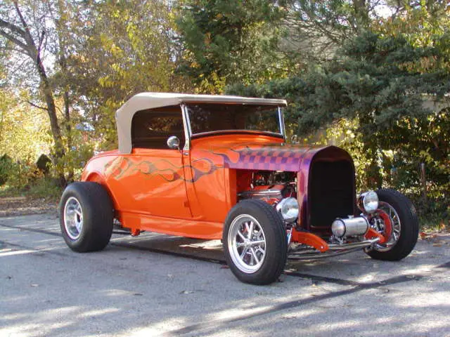 last time ford model a roadster custom street hot rod hiboy duece frame