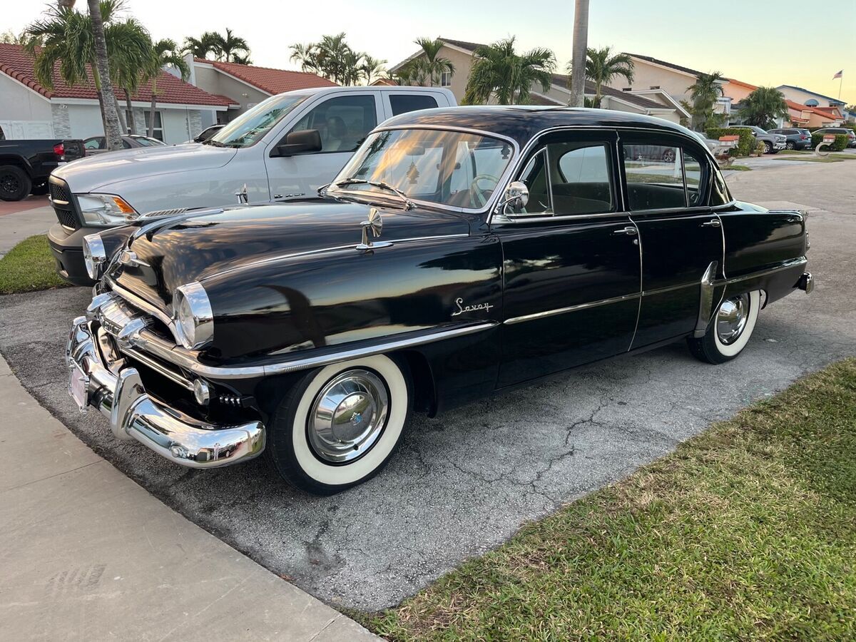 1954 plymouth savoy sedan black 4wd manual