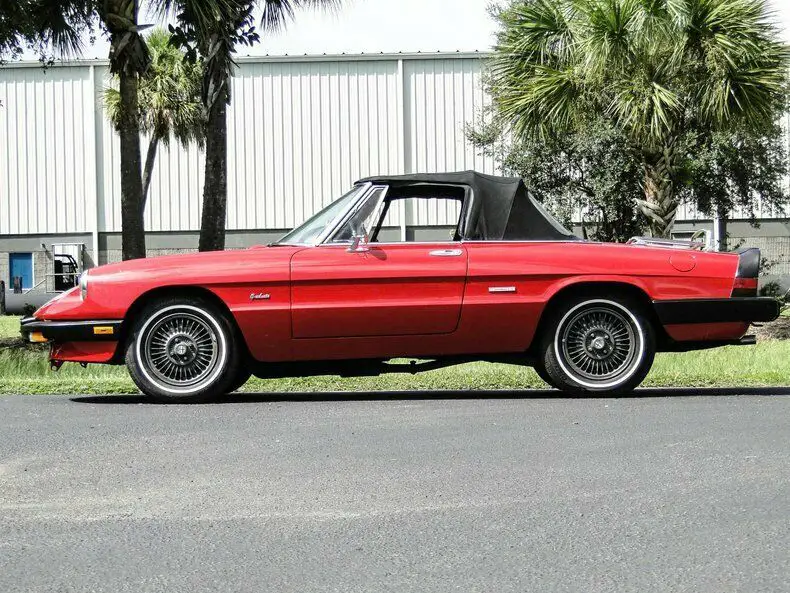 1987 alfa romeospidergraduateredsurvivor classic car services llc