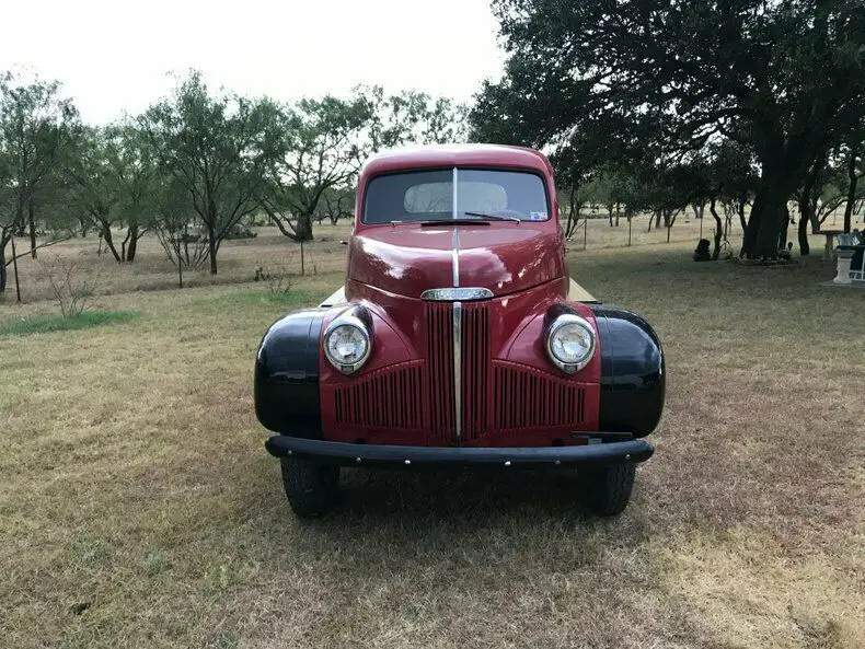 1947 studebaker m16 flatbed 32277 miles red and black pickup truck 226 4 speed