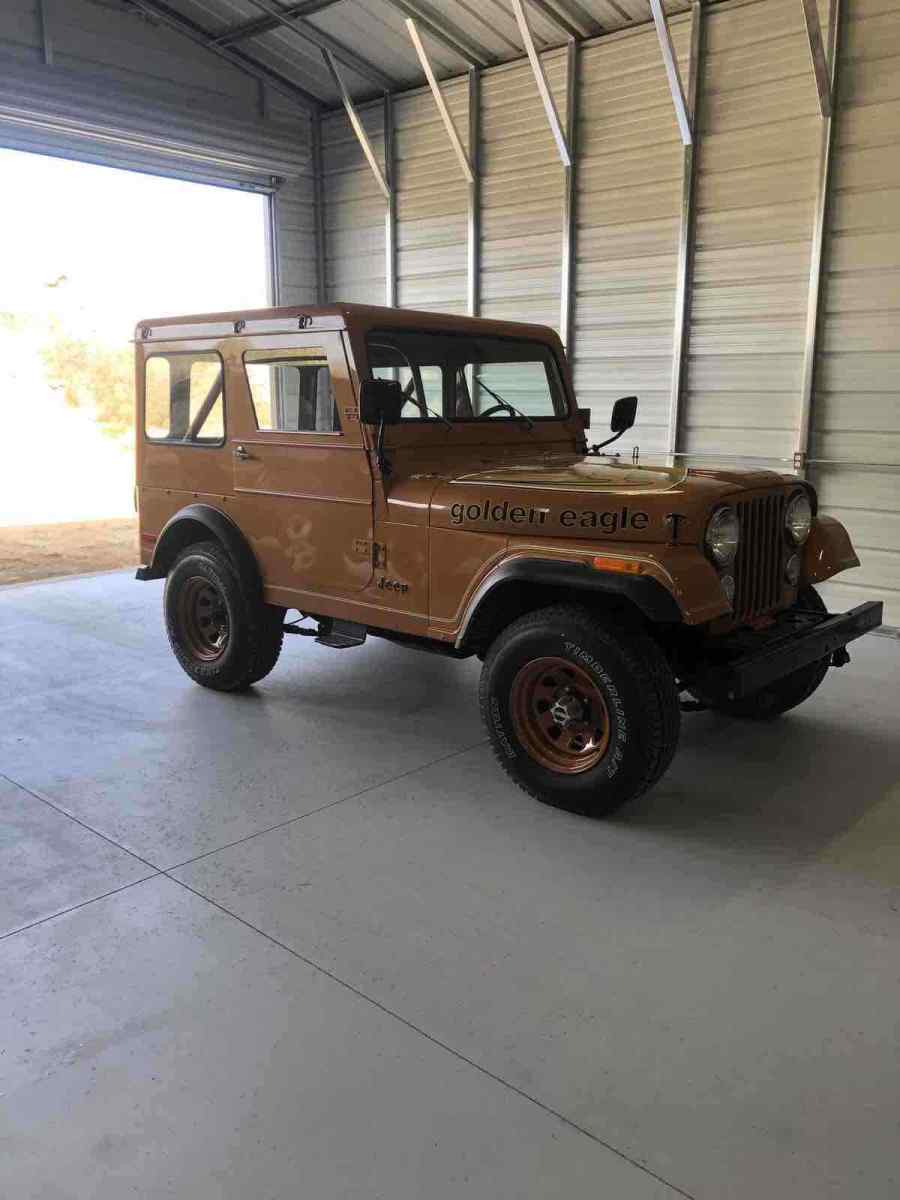 1978 jeep cj suv brown 4wd manual golden eagle