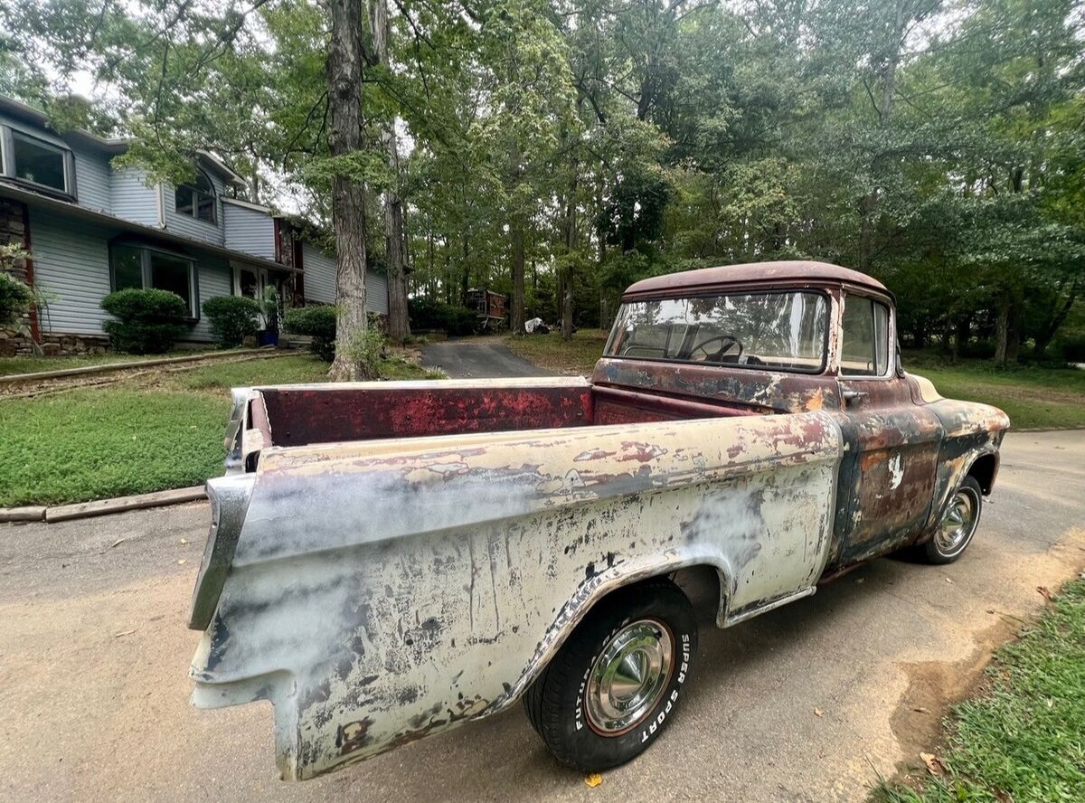 1955 chevrolet classic pickup grey rwd manual yes