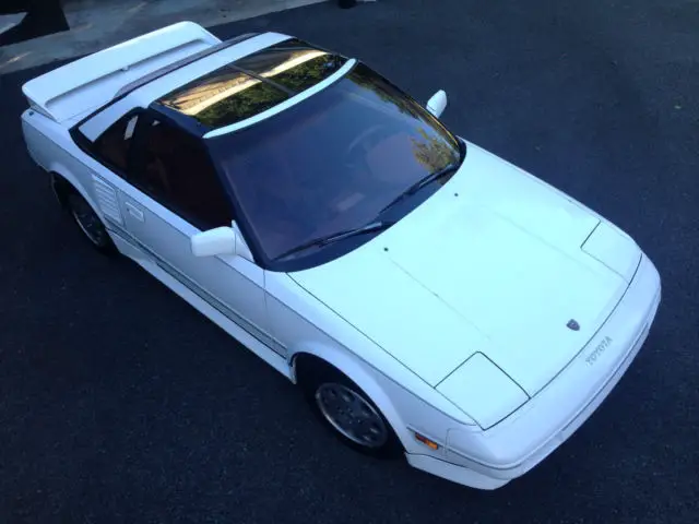 1989 toyota mr2 supercharged 42k miles - white on red interior! amazing