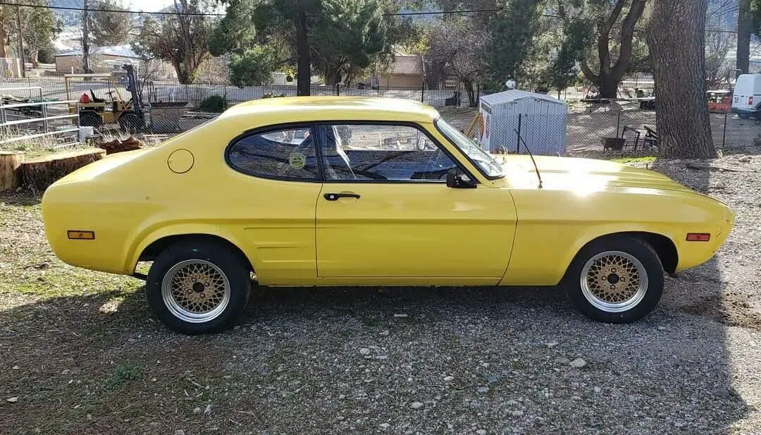 1973 ford capri sportscar yellow