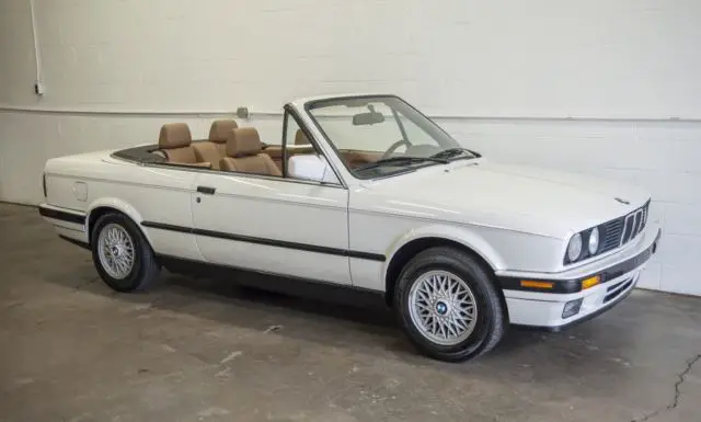 1991 bmw 325i convertible alpine white manual 5 speed 69k miles e30 325