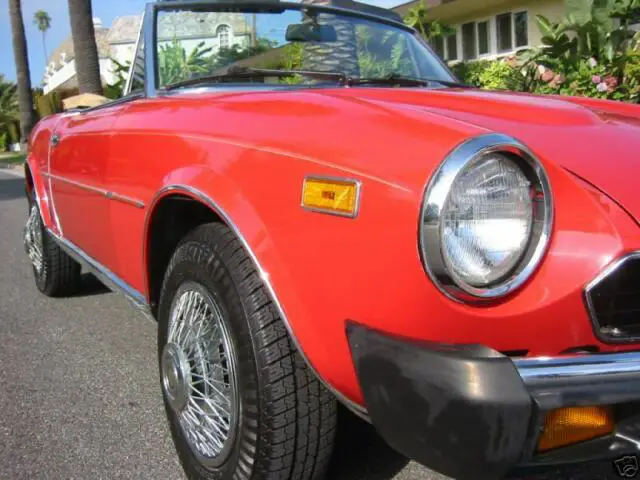 1980 fiat pininfarina spider 2000 orig 57k miles california car fuel injected