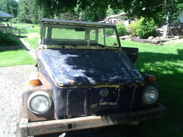 1973 vw thing type sdn patina barn kept since 1984 project/ restore