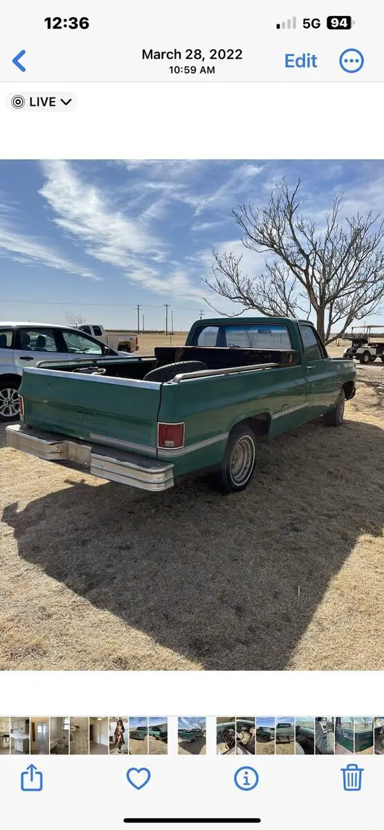 1979 gmc sierra pickup green