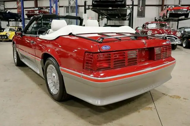 1988 ford mustang gt 5.0 12288 miles scarlet red convertible 5.0 v8 5-speed manu