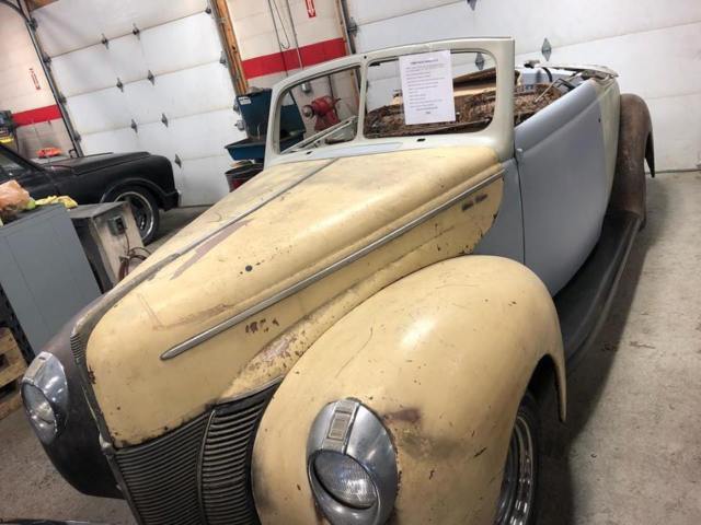 1940 ford convertible project lobeck chassis sbf clean