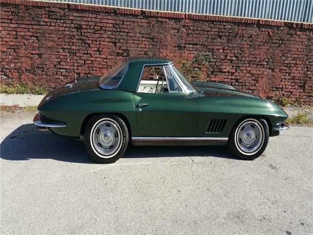 1967 chevrolet corvette convertible 2-top goodwood green