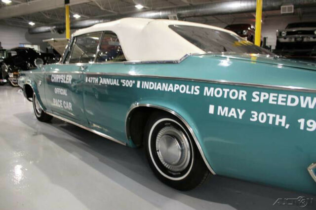 1963 chrysler 300 pace setter convertible 383ci documented car no reserve