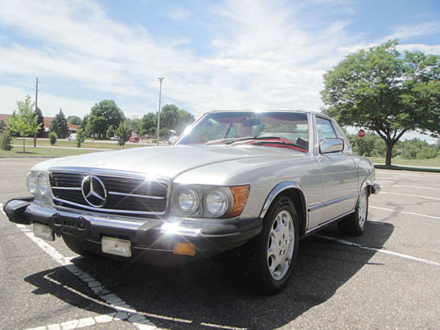 1978 mercedes 450sl convertible! no reserve!! original!! custom red interior