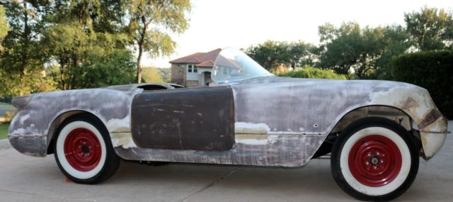 1954 corvette project car body restorod restomod hotrod with title resto rod