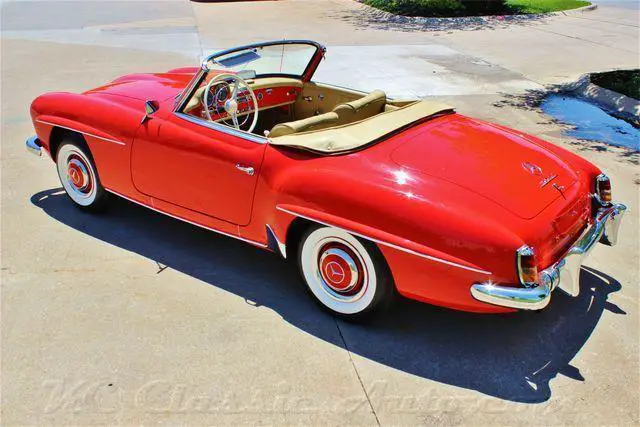 1958 mercedes benz 190sl - rotisserie restoration