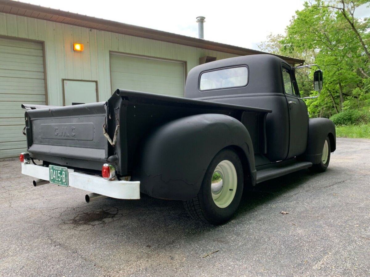 1949 gmc 100 chevy 3100 3 window sbc v8 powered hotrod patina ratrod shop truck