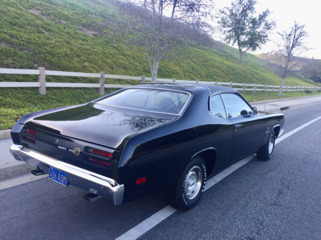 extremely rare 1970 plymouth duster 340 4-speed triple black completely restored
