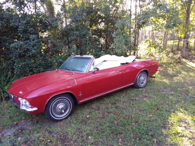 1965 corvair convertible, 65k original miles , white interior , manual 4 speed