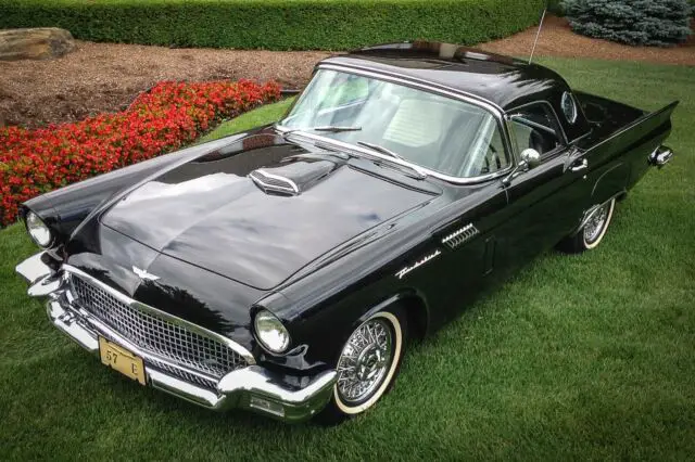 1957 ford thunderbird - gorgeous factory original e code - 312 w/ dual quads