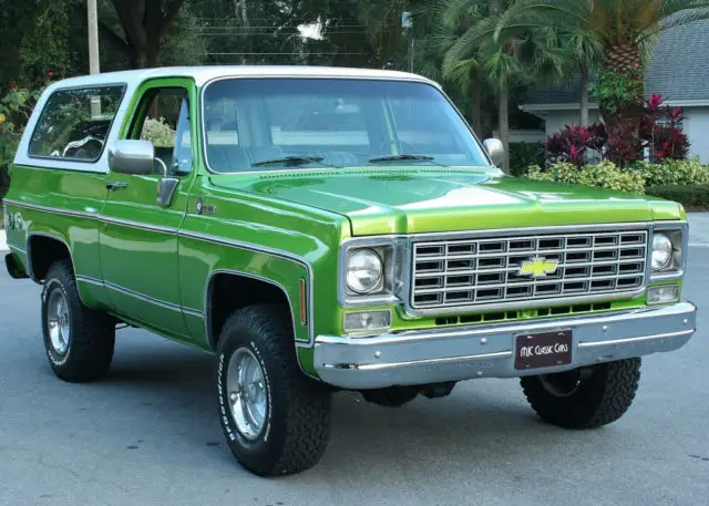 restored low mile survivor -1976 chevrolet cheyenne k5 blazer 4x4 - 61k orig mi