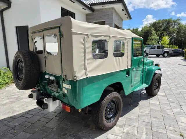 1980 toyota land cruiser wagon green 4wd manual j 43