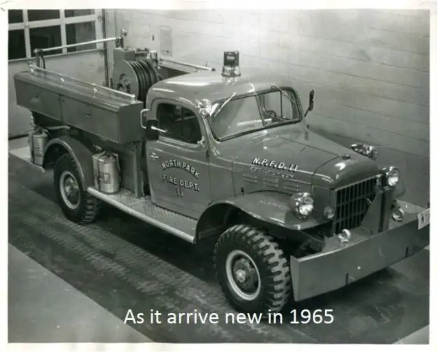 1965 dodge power wagon brush firetruck fire truck