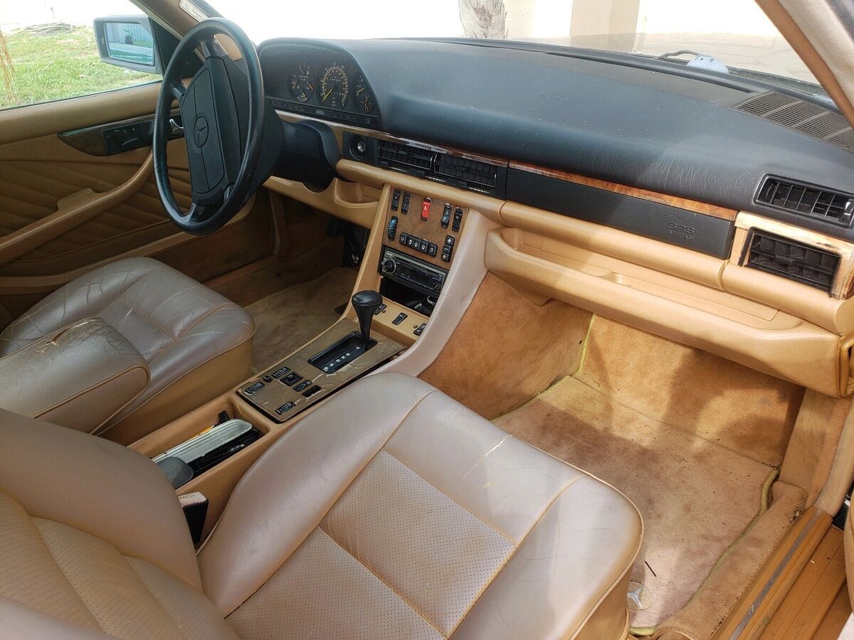 1989 mercedes-benz s-class coupe black rwd automatic sec